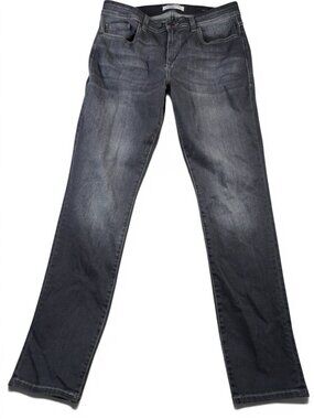 Fidelity Denim Jeans Mens 34x33 Gray Shark Eye‎ Jimmy Straight Zip Fly Stretch